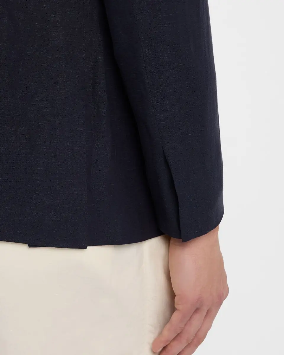 Ralph Lauren Purple Label Men's Kent Hand-Tailored Silk-Linen Jacket | Thumbnail 7 Ralph Lauren Purple Label Men's Kent Hand-Tailored Silk-Linen Jacket | Thumbnail 7
