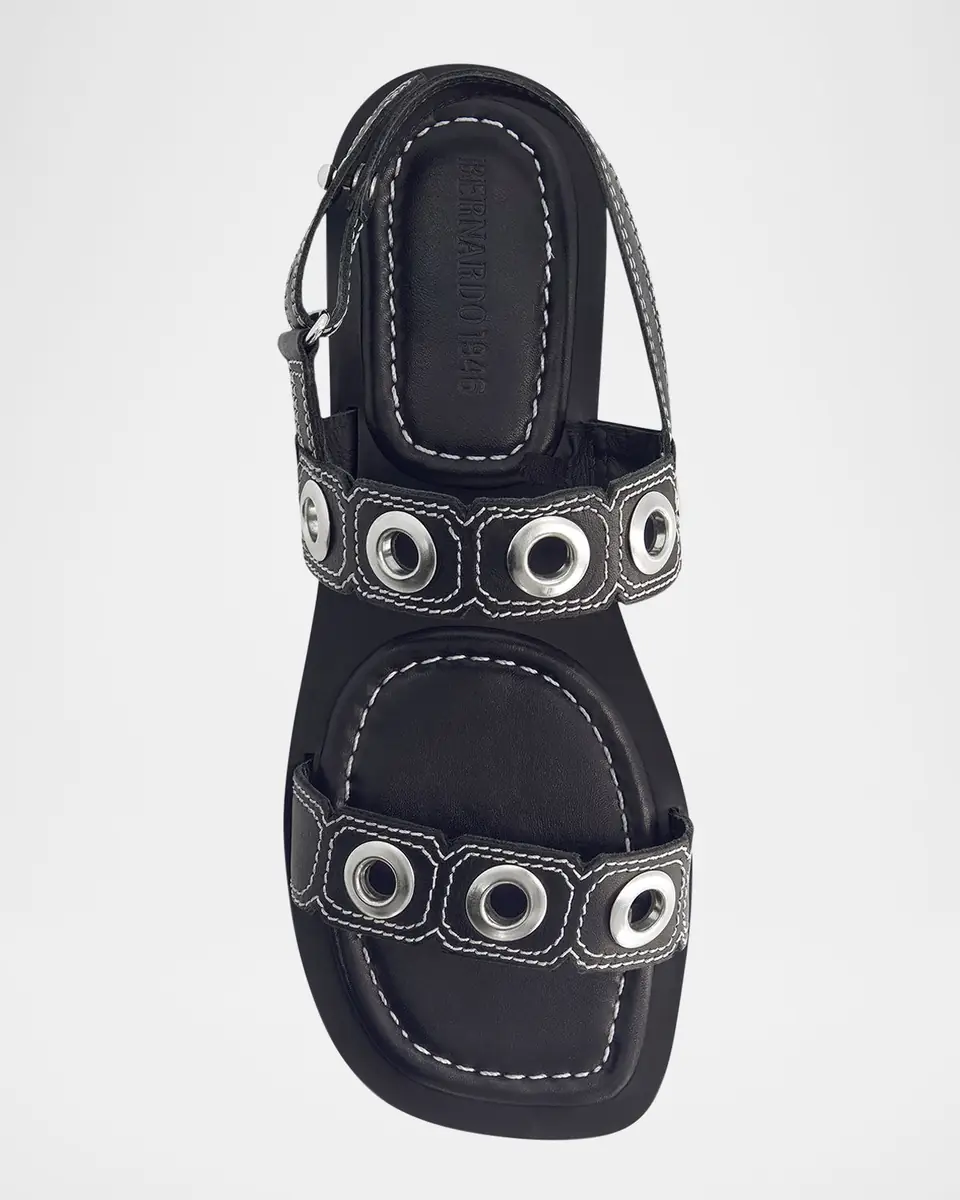 Bernardo 1946 Acro Leather Flat Slingback Sandals | Thumbnail 4 Bernardo 1946 Acro Leather Flat Slingback Sandals | Thumbnail 4