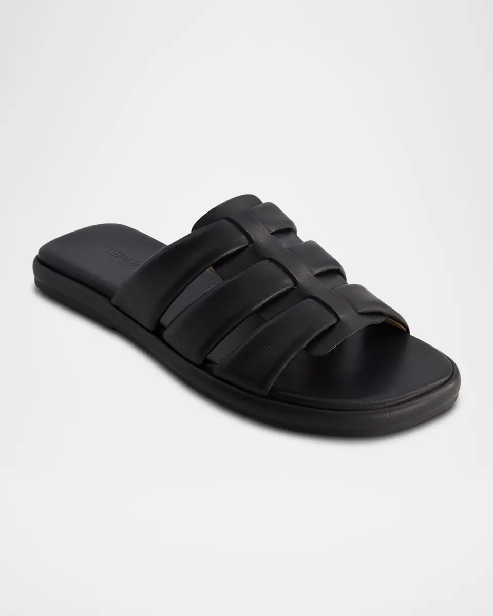 Bernardo Tamer Caged Leather Slide Sandals | Thumbnail 2