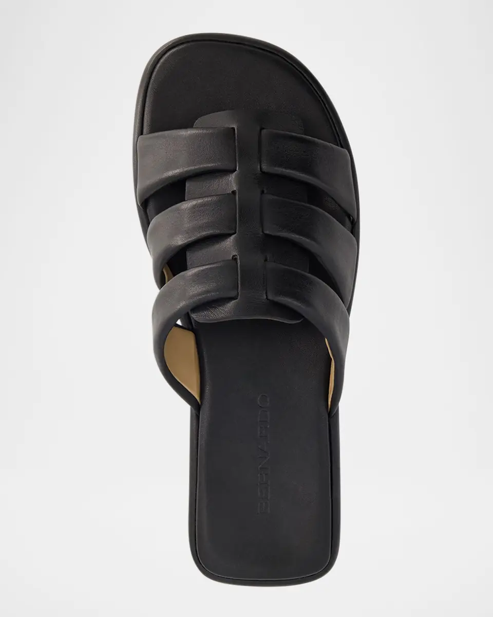 Bernardo Tamer Caged Leather Slide Sandals | Thumbnail 3