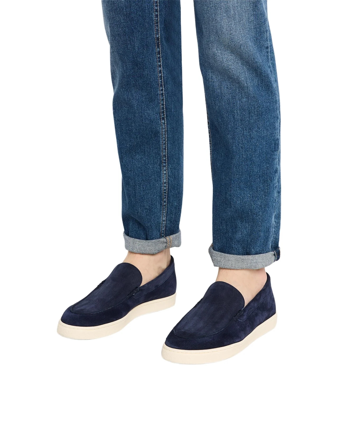 Men's Hybrid Venetian Suede Slip-Ons