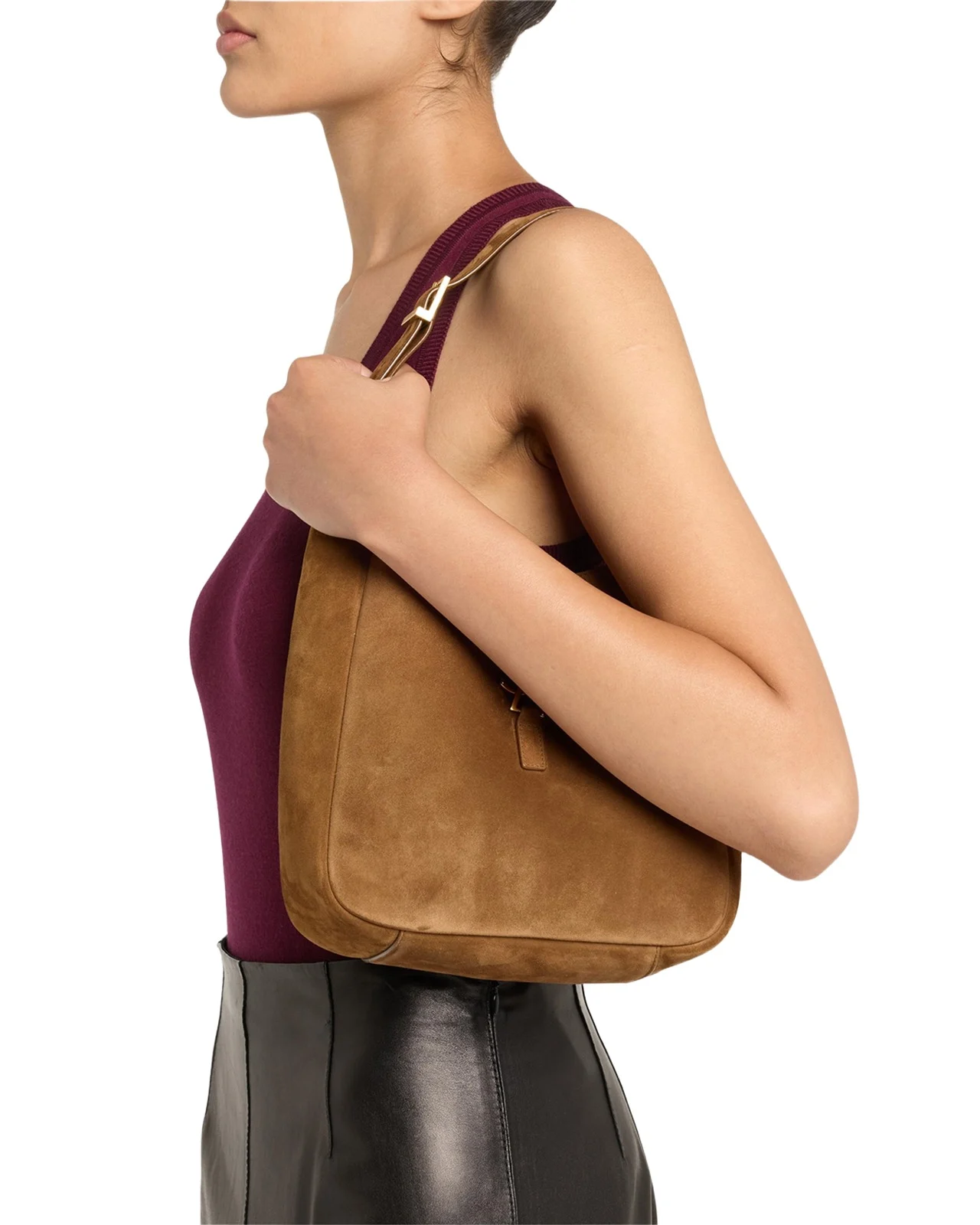 Le 5 A 7 Small YSL Suede Shoulder Bag Le 5 A 7 Small YSL Suede Shoulder Bag
