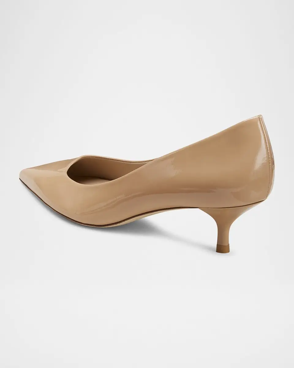 Stuart Weitzman Stuart Patent Kitten Pumps | Thumbnail 4 Stuart Weitzman Stuart Patent Kitten Pumps | Thumbnail 4