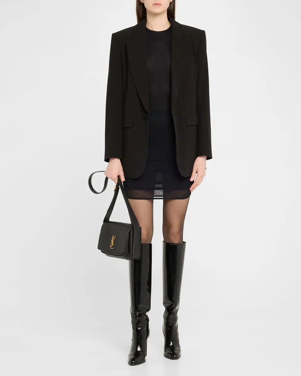 Saint Laurent Niki YSL Flap Crossbody Bag in Calfskin | Thumbnail 5 Saint Laurent Niki YSL Flap Crossbody Bag in Calfskin | Thumbnail 5