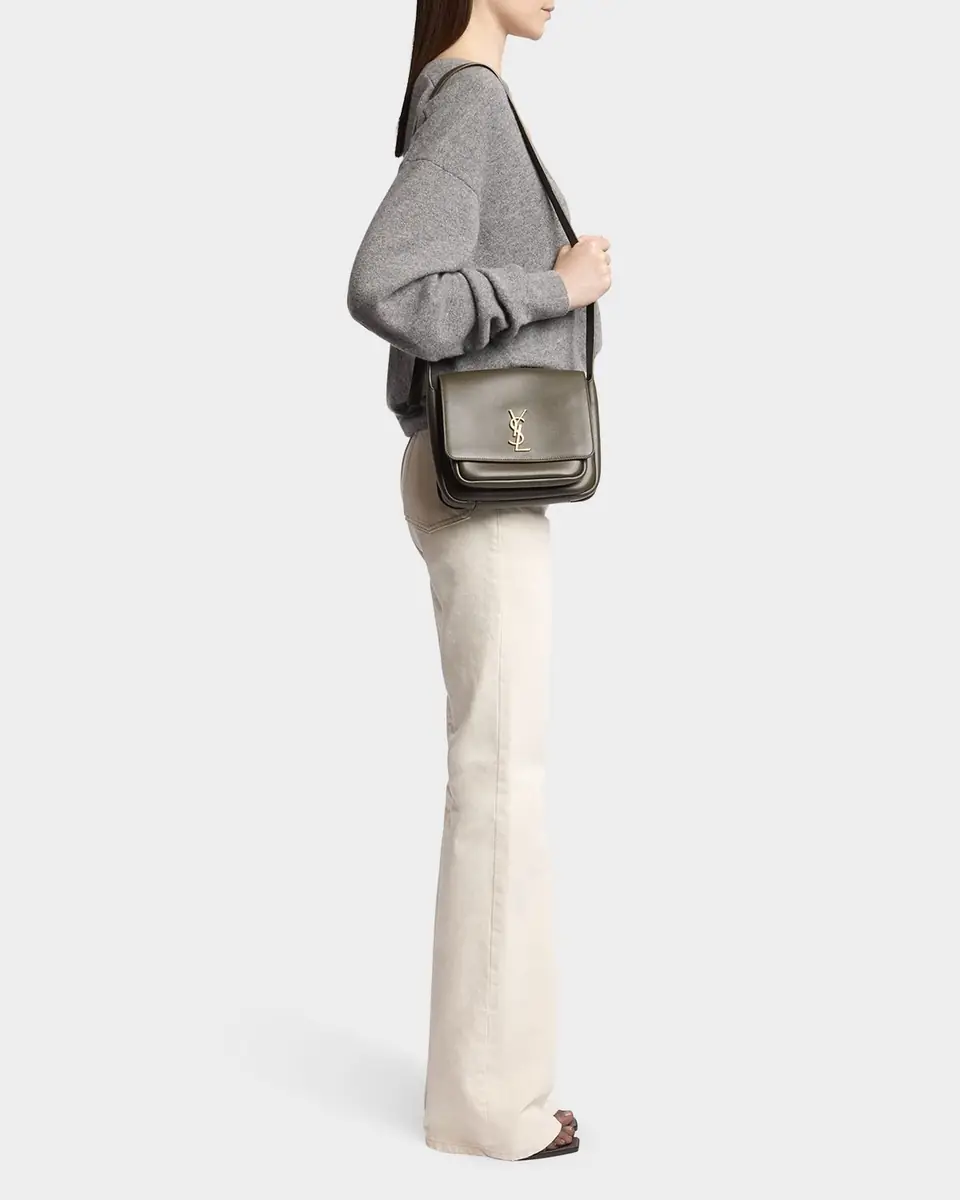Saint Laurent Niki YSL Flap Crossbody Bag in Calfskin | Thumbnail 7 Saint Laurent Niki YSL Flap Crossbody Bag in Calfskin | Thumbnail 7