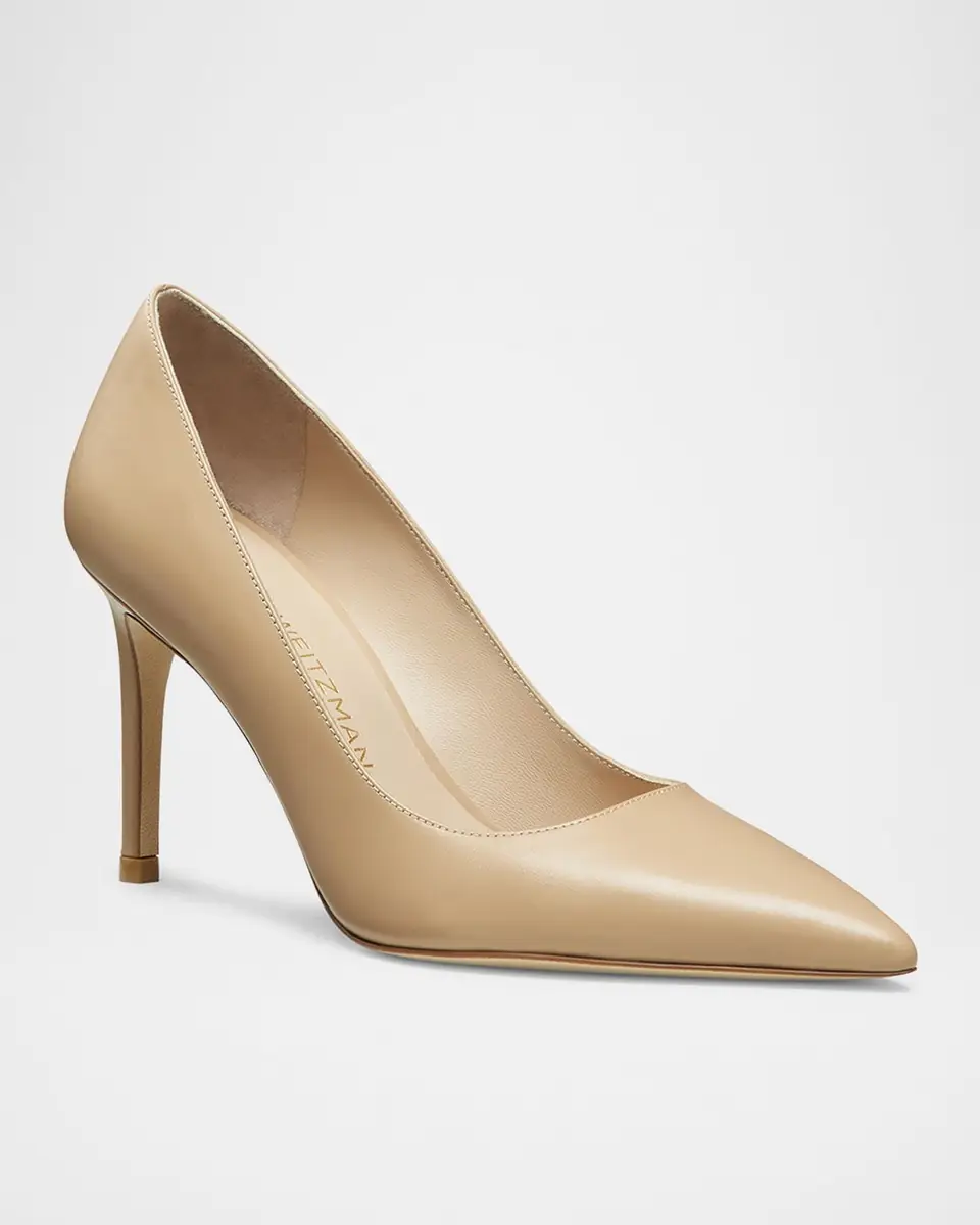 Stuart Weitzman Stuart Power 85 Leather Pumps | Thumbnail 2 Stuart Weitzman Stuart Power 85 Leather Pumps | Thumbnail 2