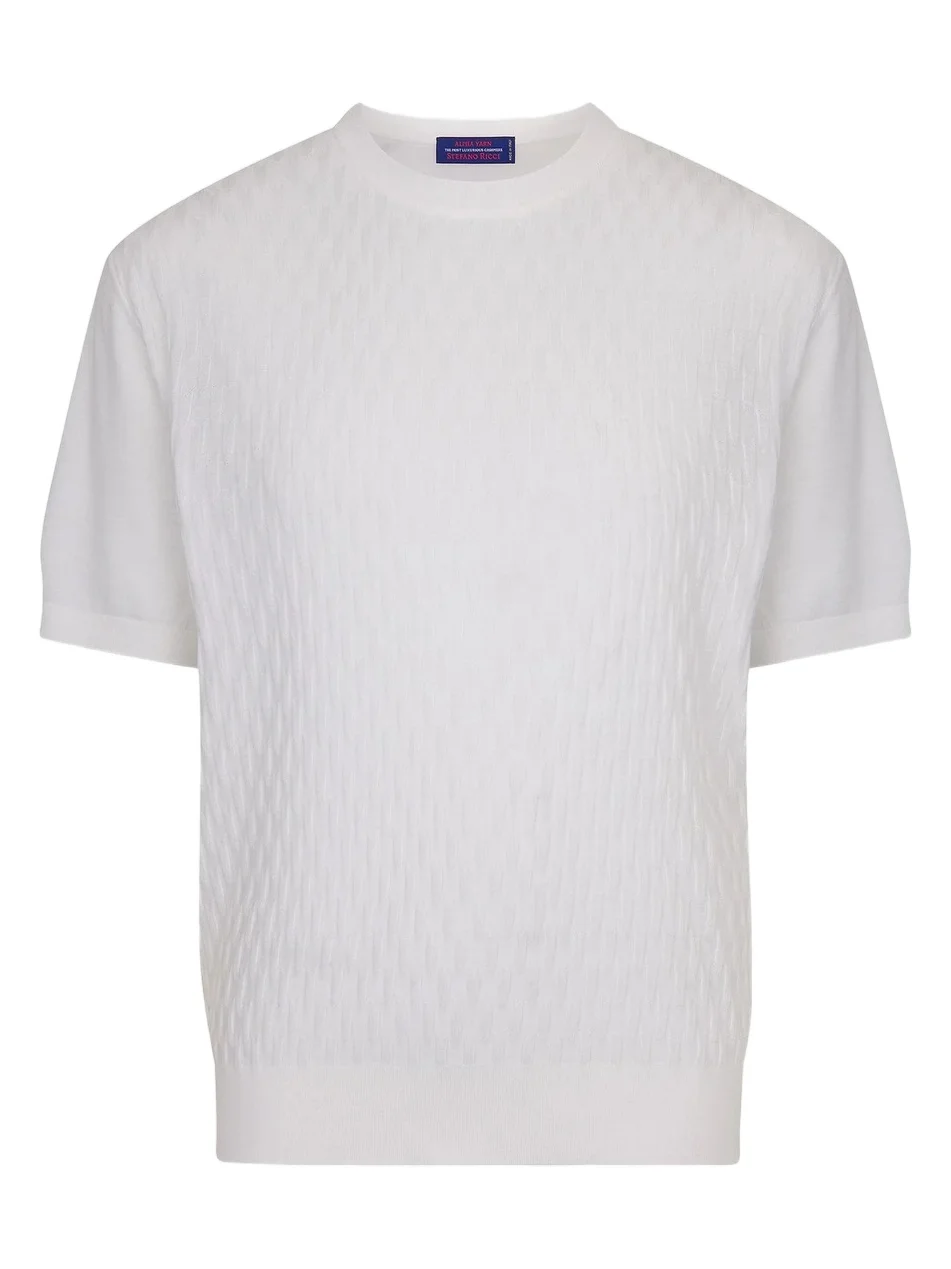 Men's Alpha Yarn Cashmere Knit Crewneck Sweater Men's Alpha Yarn Cashmere Knit Crewneck Sweater