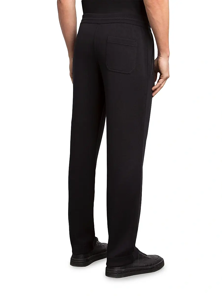 Stefano Ricci Men's Knitted Classic Croc Details Jogging Trousers | Thumbnail 3