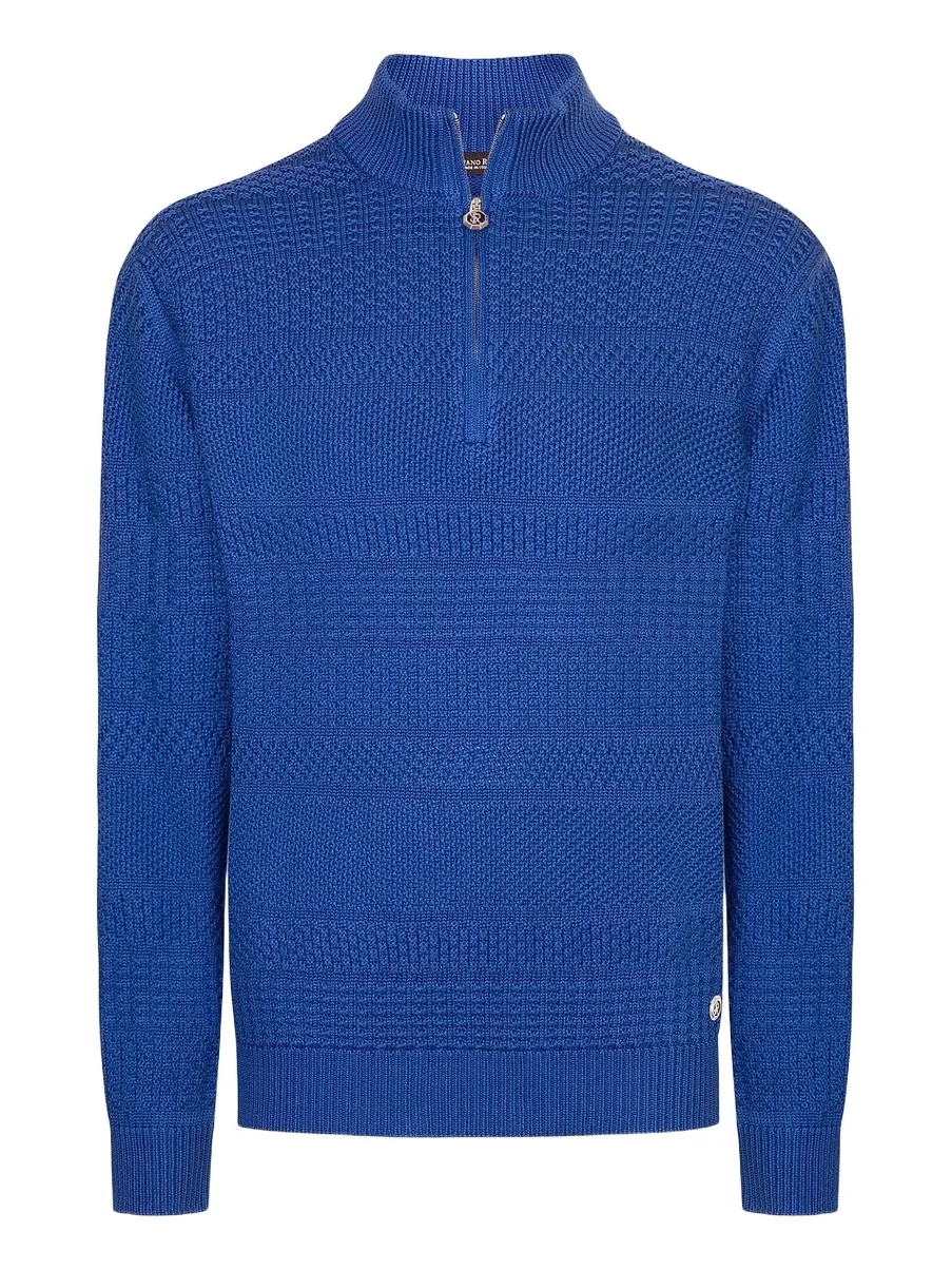 Stefano Ricci Men's Silk and Cotton Knit Mockneck Sweater