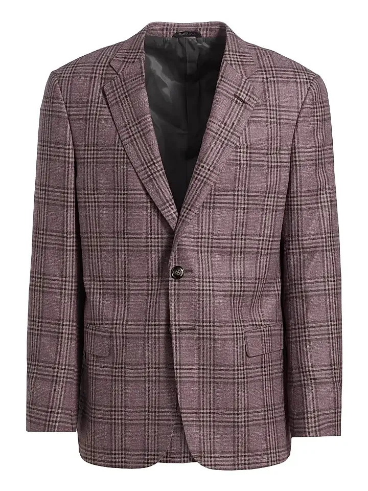 Men's Plaid Tailored Wool Jacket Men's Plaid Tailored Wool Jacket