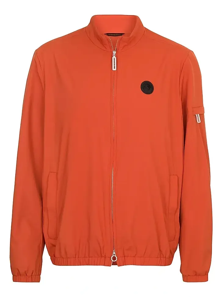 Men's Windbreaker Jacket with Zip Closure - Copper Brown Men's Windbreaker Jacket with Zip Closure - Copper Brown