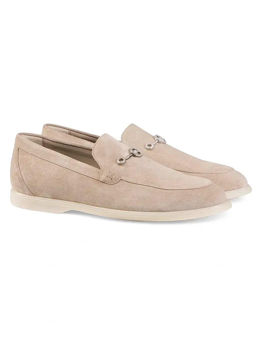 Stefano Ricci Men's Suede Loafers - Oxford Beige | Thumbnail 2