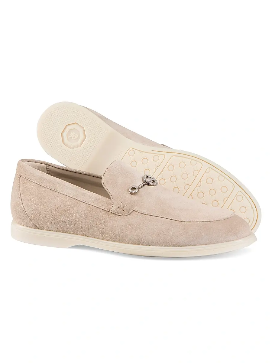 Stefano Ricci Men's Suede Loafers - Oxford Beige | Thumbnail 3