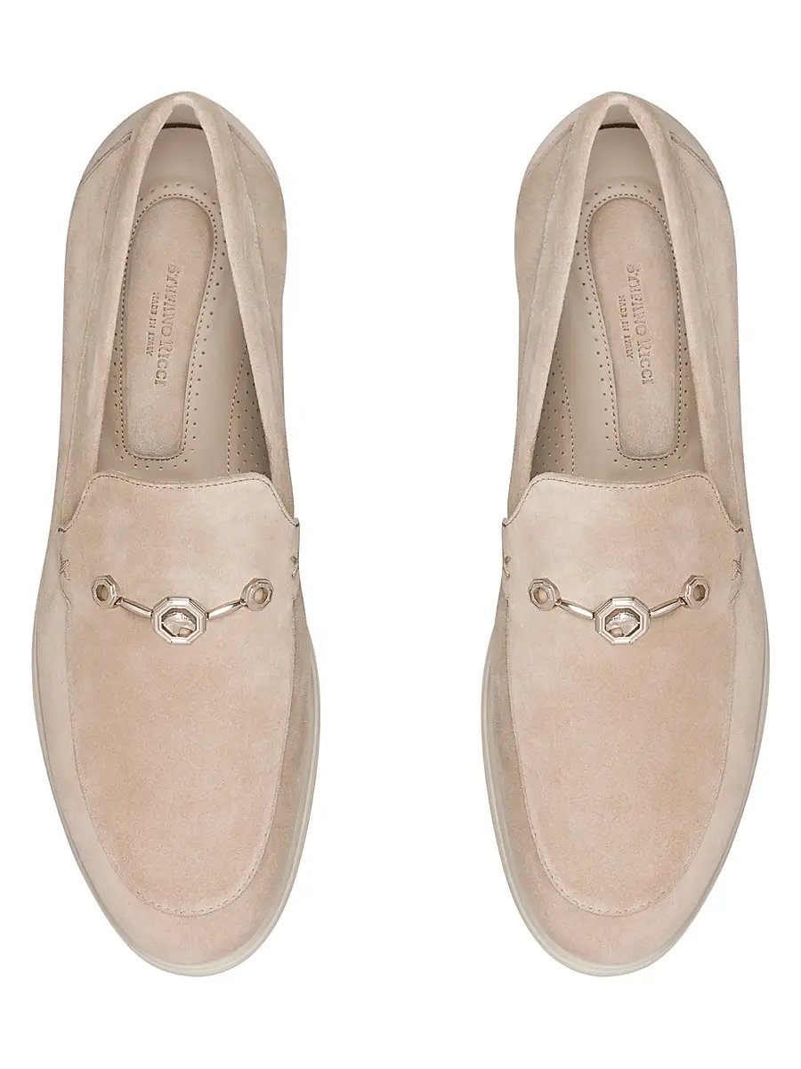 Stefano Ricci Men's Suede Loafers - Oxford Beige | Thumbnail 4