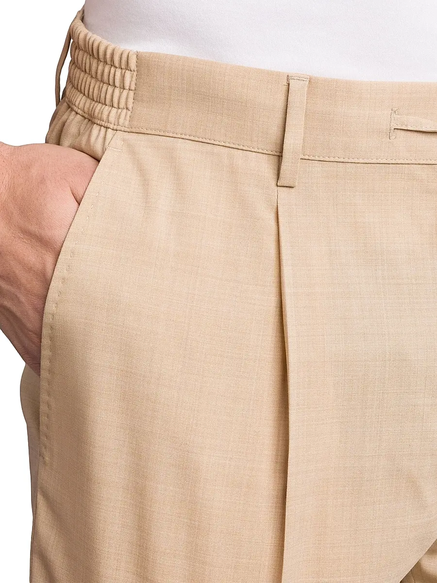 Stefano Ricci Men's Virgin Wool Blend Bermuda Shorts | Thumbnail 4 Stefano Ricci Men's Virgin Wool Blend Bermuda Shorts | Thumbnail 4