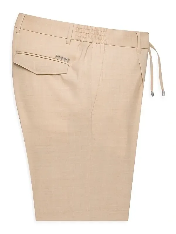 Men's Virgin Wool Blend Bermuda Shorts Men's Virgin Wool Blend Bermuda Shorts