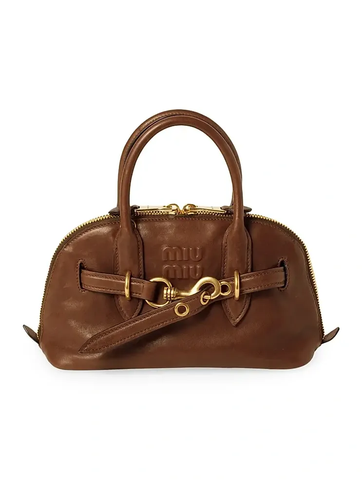 Women's Aventure Nappa Leather Top-Handle Bag
