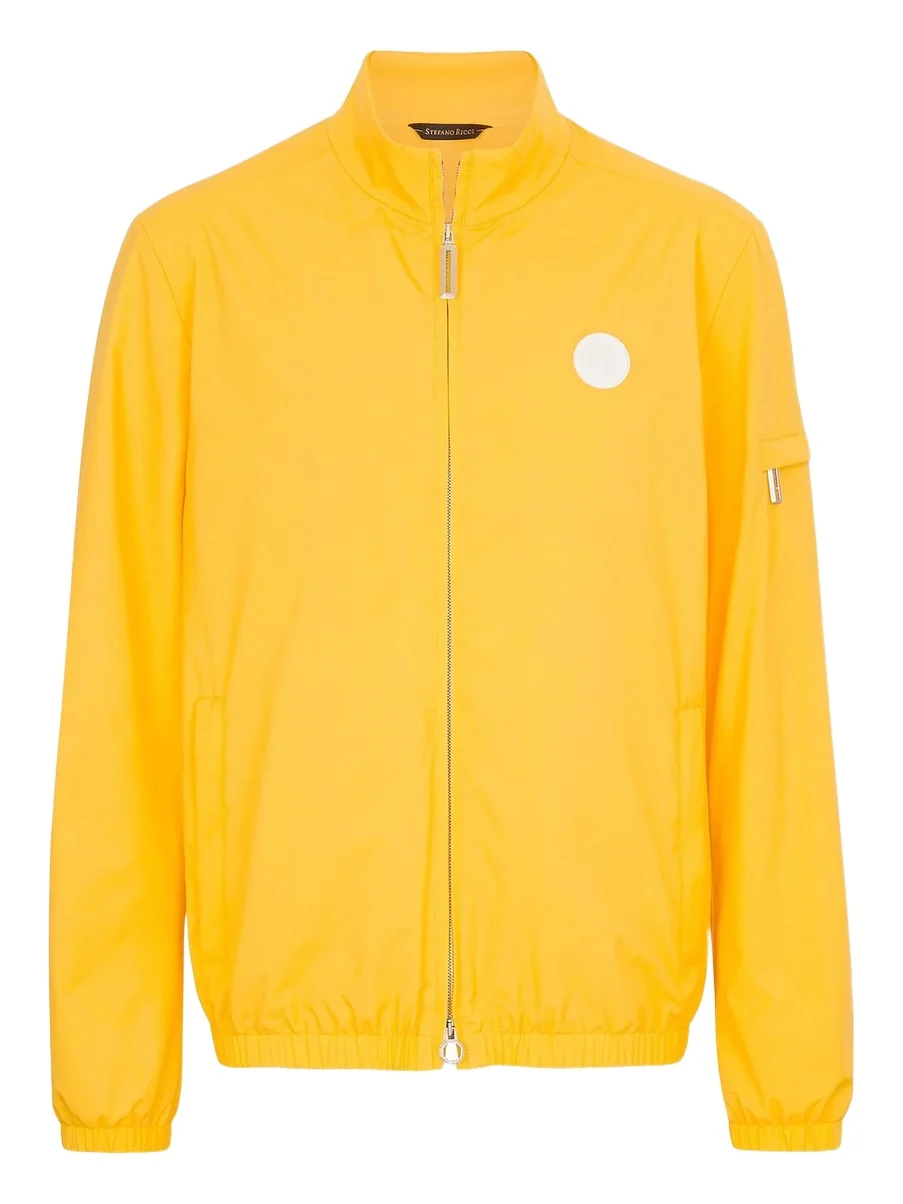 Men's Windbreaker Jacket with Zip Closure - Traffic Yellow Men's Windbreaker Jacket with Zip Closure - Traffic Yellow