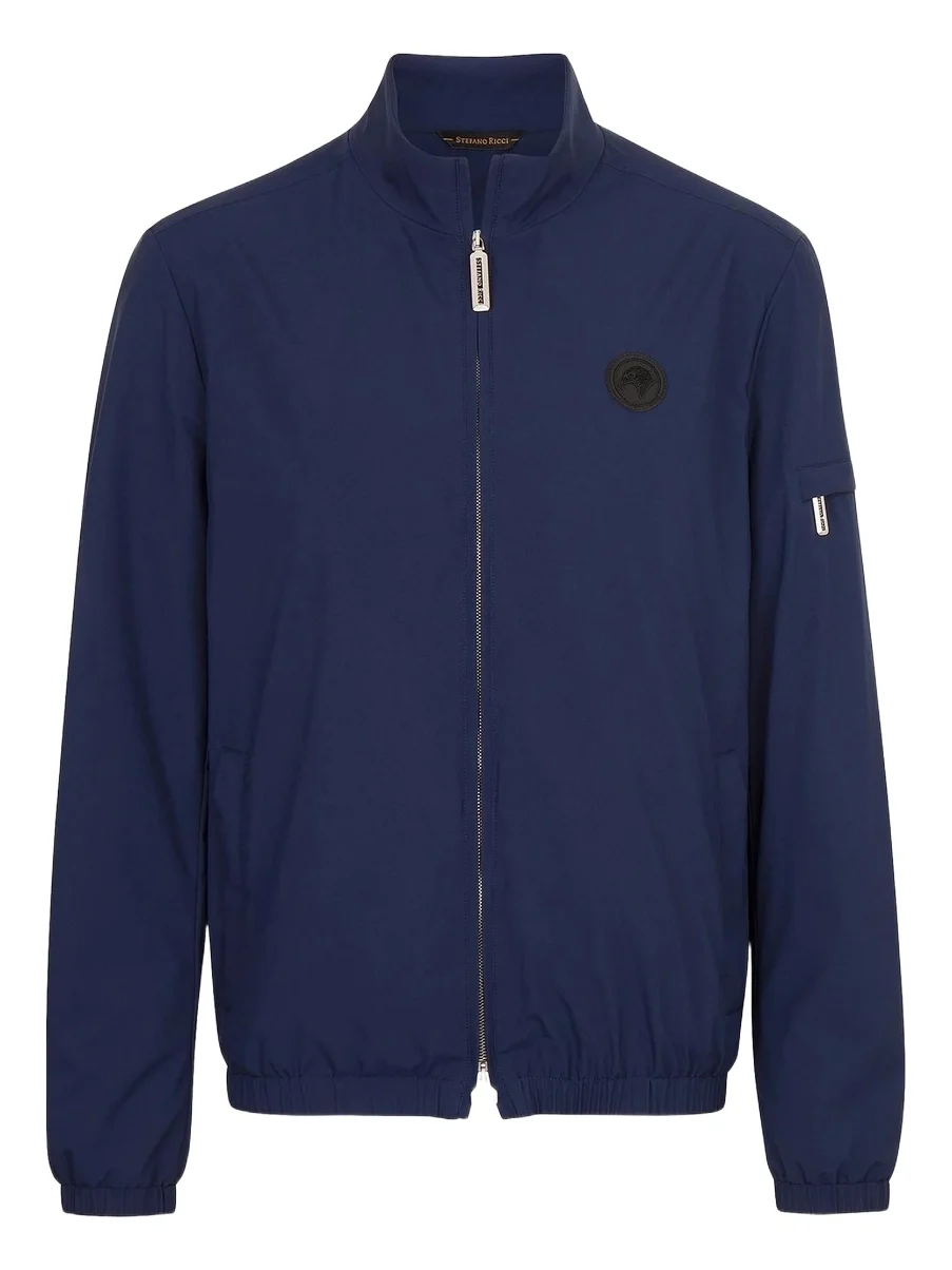 Men's Windbreaker Jacket with Zip Closure - Saphire Blue Men's Windbreaker Jacket with Zip Closure - Saphire Blue