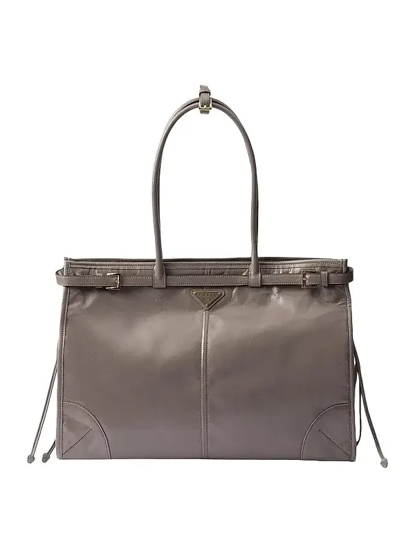 Prada Women's Bonnie Large Leather Tote Bag