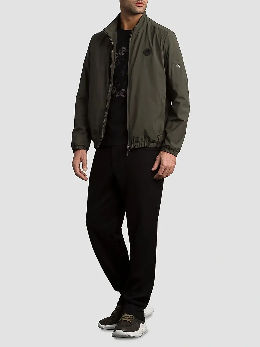 Stefano Ricci Men's Windbreaker Jacket with Zip Closure - Fir Green | Thumbnail 9 Stefano Ricci Men's Windbreaker Jacket with Zip Closure - Fir Green | Thumbnail 9
