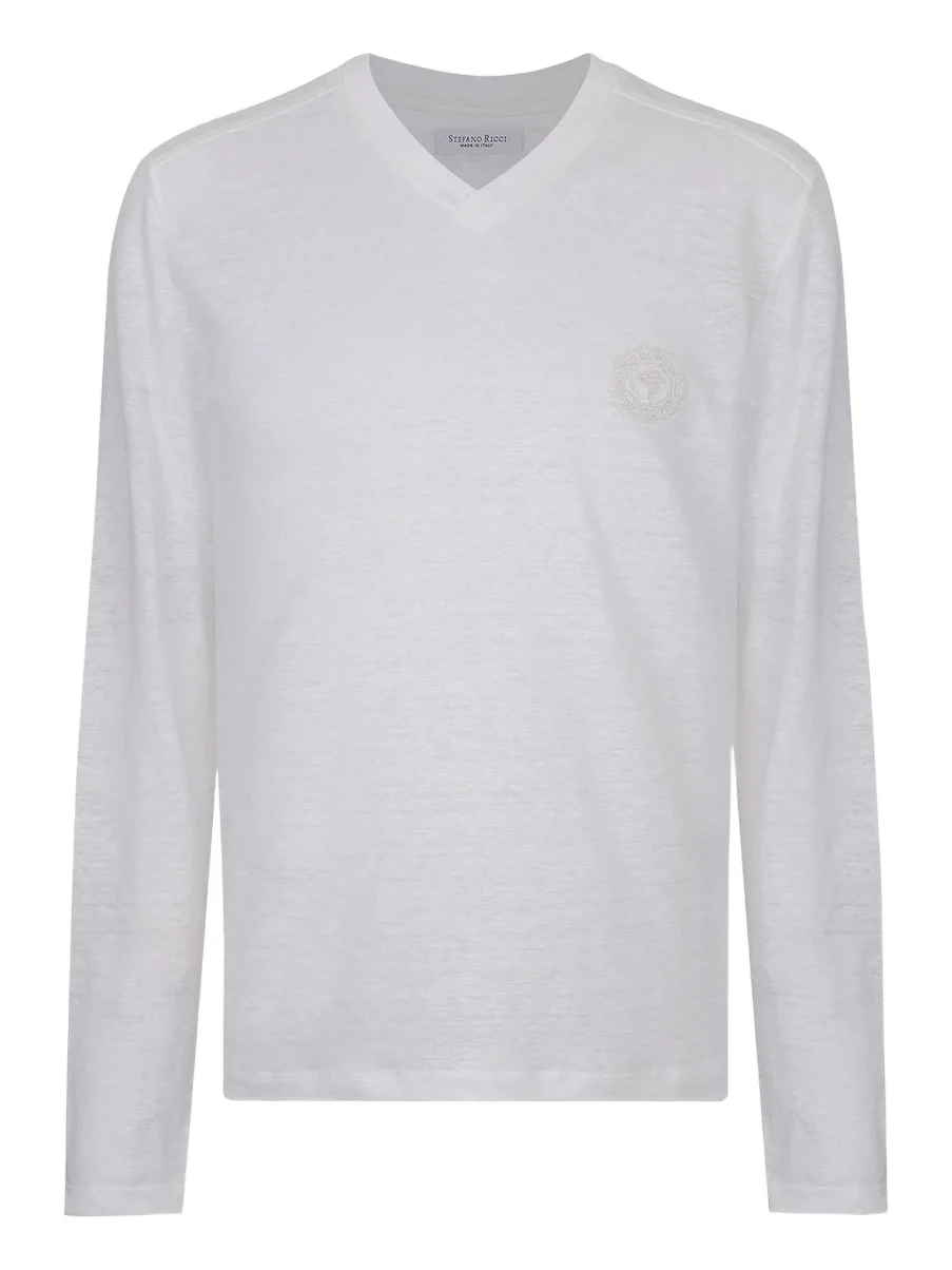 Stefano Ricci Men's Linen T-Shirt