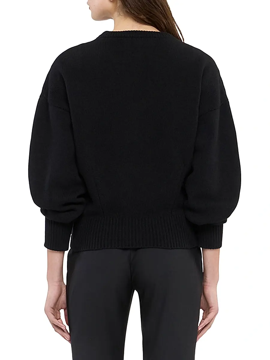 Another Tomorrow Women's Cashmere Knit Sweatshirt | Thumbnail 4 Another Tomorrow Women's Cashmere Knit Sweatshirt | Thumbnail 4