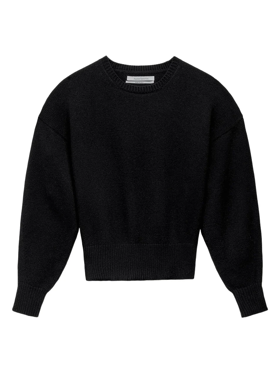Another Tomorrow Women's Cashmere Knit Sweatshirt