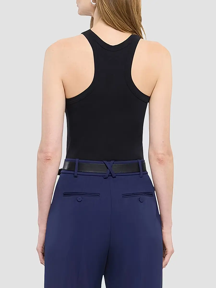 Another Tomorrow Women's Racerback Tank - Black | Thumbnail 4 Another Tomorrow Women's Racerback Tank - Black | Thumbnail 4