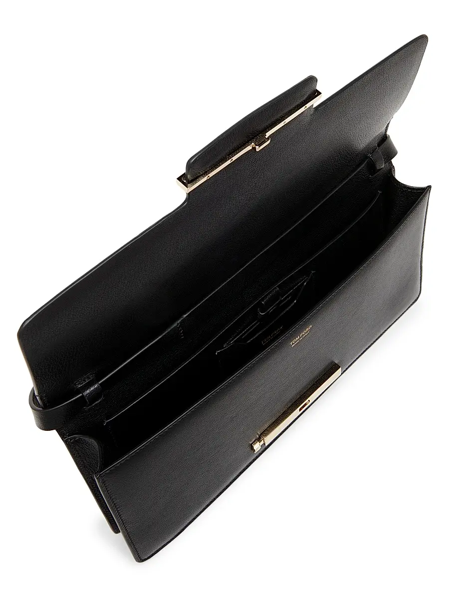 Tom Ford Women's East West Supple Grain Leather Shoulder Bag | Thumbnail 3