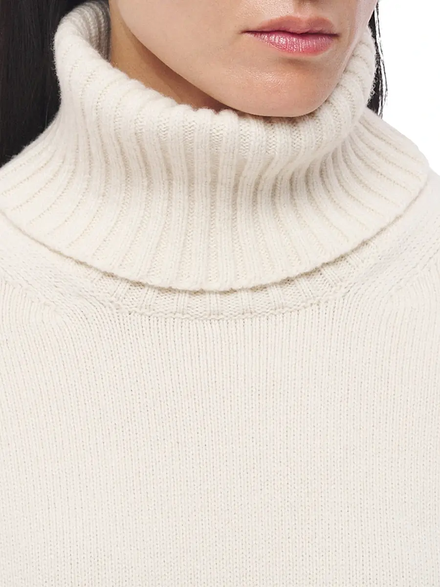 Another Tomorrow Women's Oversized Luxe Turtleneck | Thumbnail 5 Another Tomorrow Women's Oversized Luxe Turtleneck | Thumbnail 5