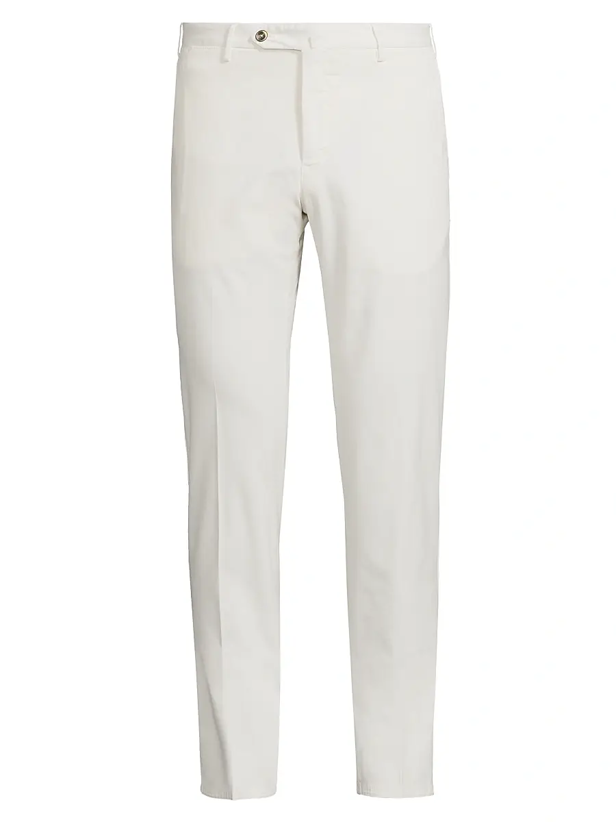 PT Torino Men's Soft Stretch Button-Tab Slim Pants | Image 1 PT Torino Men's Soft Stretch Button-Tab Slim Pants | Image 1
