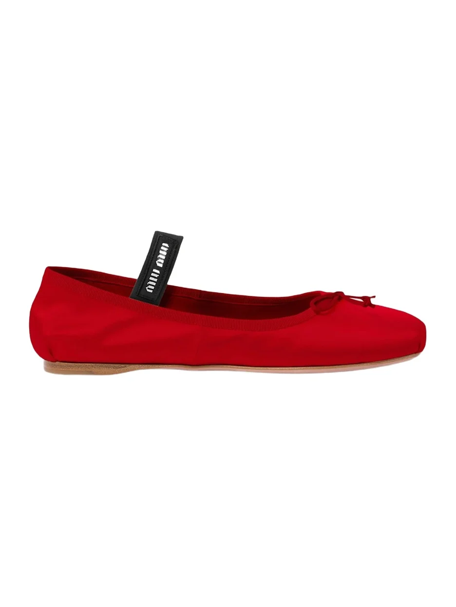 Miu Miu Women's Satin Ballerinas