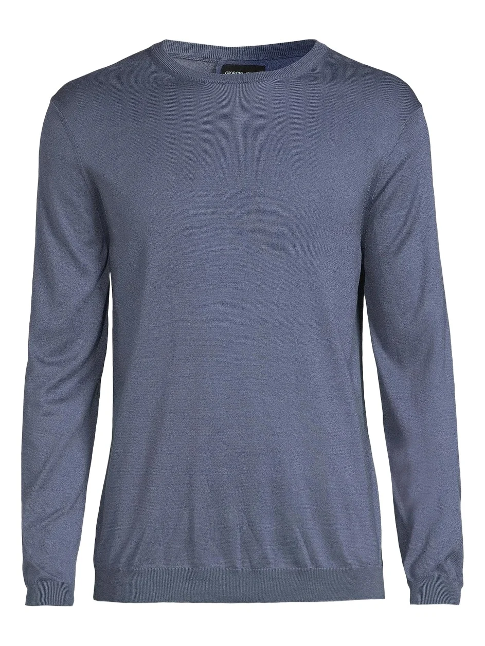 Men's Silk-Cotton Crewneck Sweater Men's Silk-Cotton Crewneck Sweater
