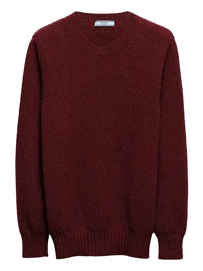 Women's Wool and Cashmere Crew-Neck Sweater