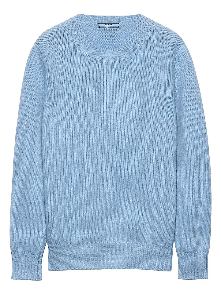 Women's Wool and Cashmere Crew-Neck Sweater