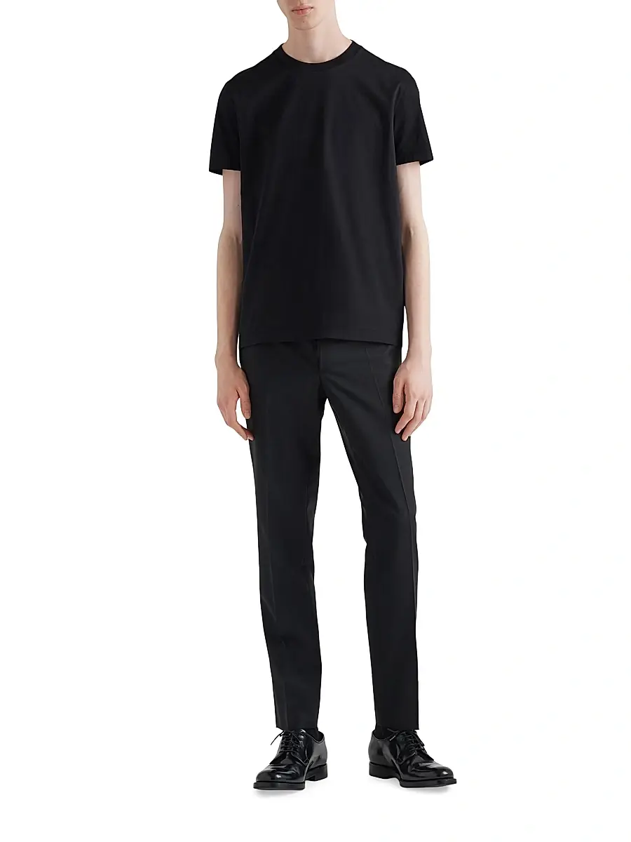 Prada Men's Three Pack Cotton Jersey T-Shirts | Thumbnail 5