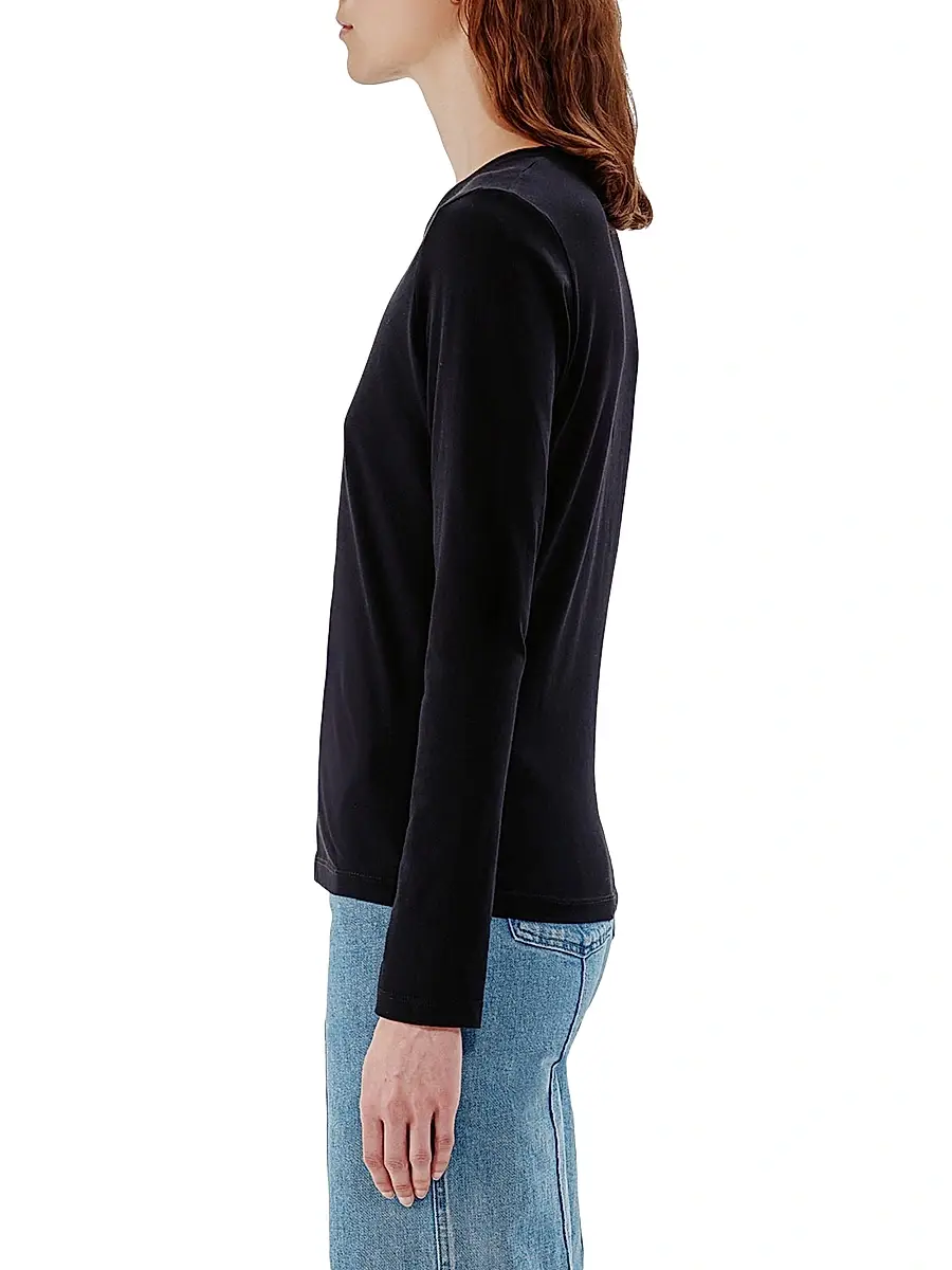 Another Tomorrow Women's Long Sleeve Tee | Thumbnail 3 Another Tomorrow Women's Long Sleeve Tee | Thumbnail 3