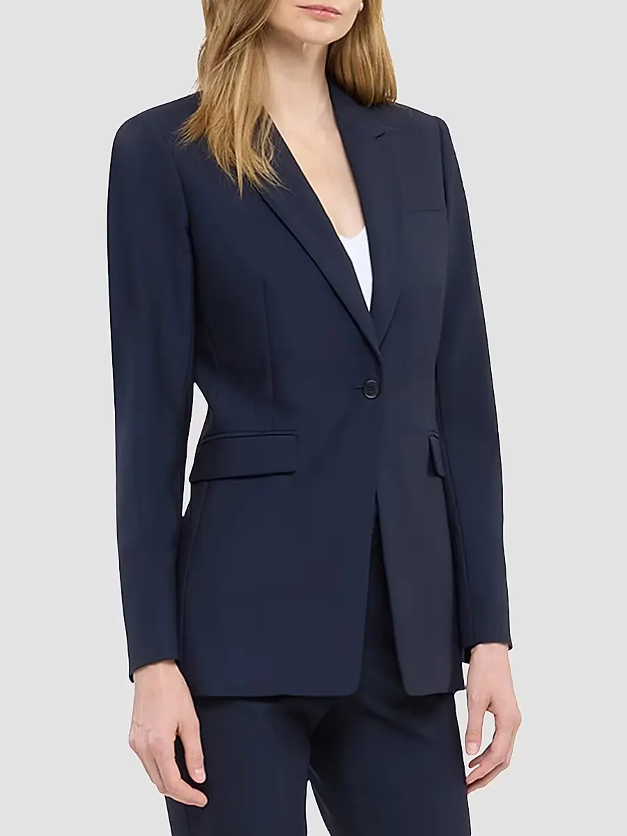 Another Tomorrow Women's Single Button Jacket | Thumbnail 3 Another Tomorrow Women's Single Button Jacket | Thumbnail 3