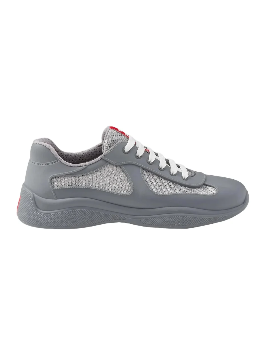 Prada Men's Men's America's Cup Soft Rubber and Bike Fabric Sneakers