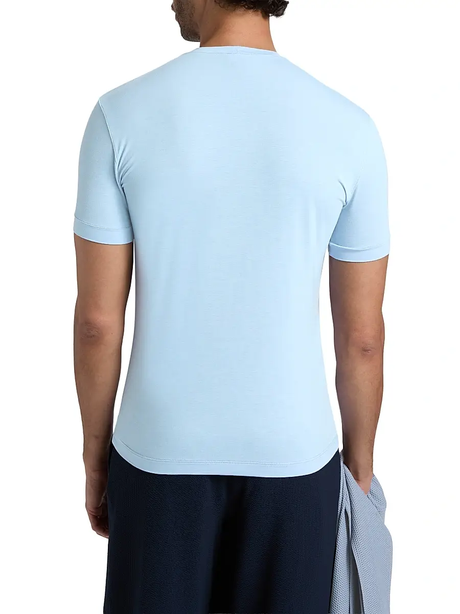 Giorgio Armani Men's Stretch Jersey Crewneck T-Shirt | Thumbnail 5 Giorgio Armani Men's Stretch Jersey Crewneck T-Shirt | Thumbnail 5