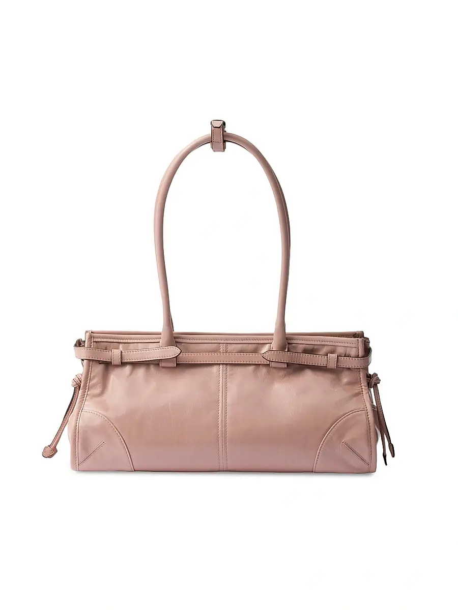 Prada Women's Bonnie Medium Leather Top Handle Bag | Thumbnail 3 Prada Women's Bonnie Medium Leather Top Handle Bag | Thumbnail 3