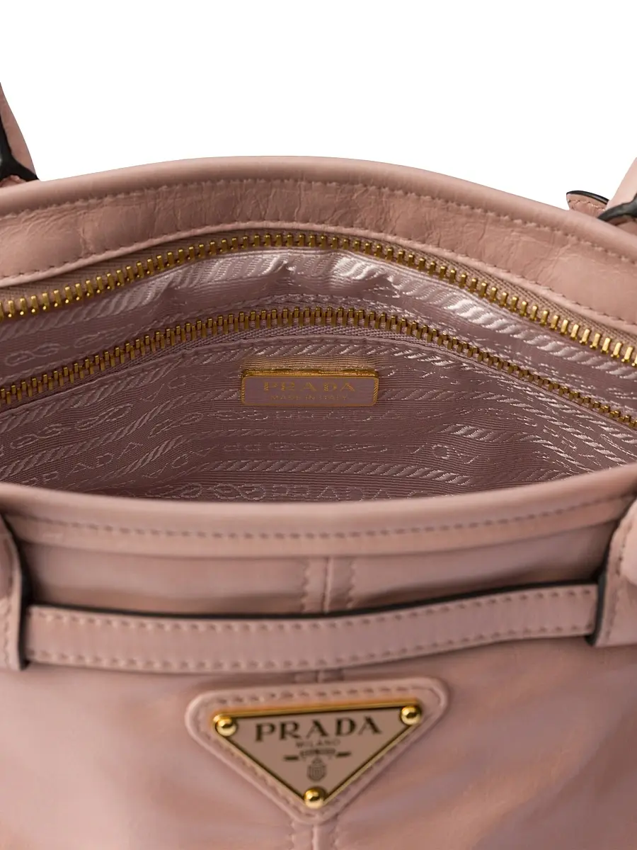 Prada Women's Bonnie Medium Leather Top Handle Bag | Thumbnail 4 Prada Women's Bonnie Medium Leather Top Handle Bag | Thumbnail 4