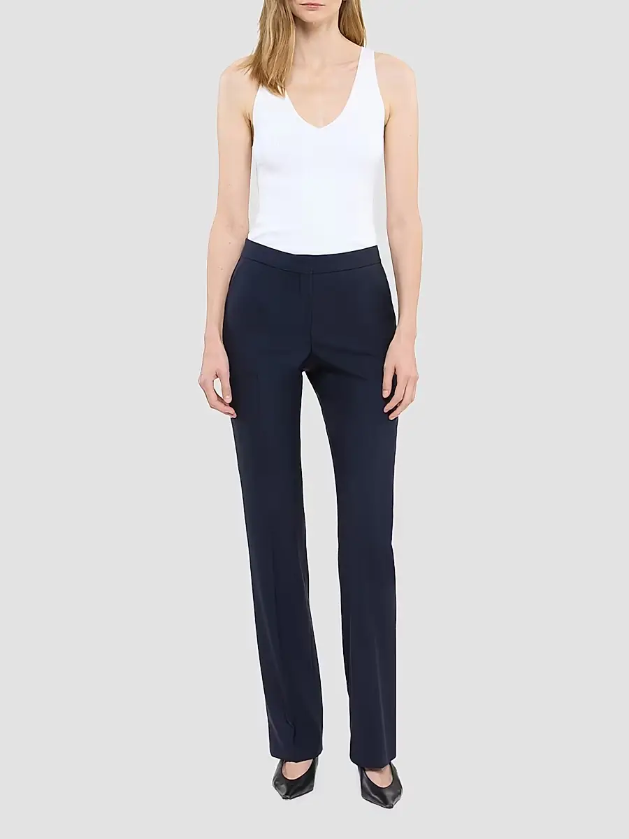 Another Tomorrow Women's Classic Trousers | Thumbnail 2