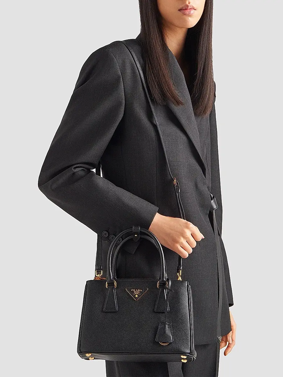 Prada Women's Small Galleria Saffiano Leather Top Handle Bag | Thumbnail 2 Prada Women's Small Galleria Saffiano Leather Top Handle Bag | Thumbnail 2