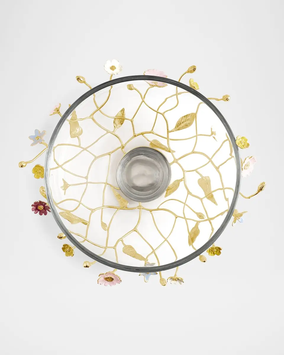 Michael Aram Wildflowers Serving Glass Bowl | Thumbnail 4 Michael Aram Wildflowers Serving Glass Bowl | Thumbnail 4