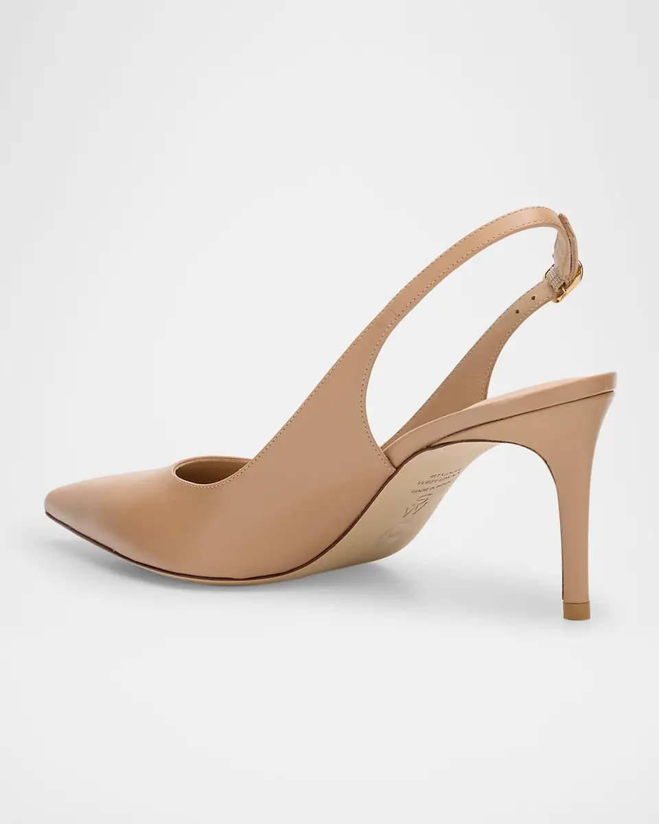 Stuart Weitzman Stuart Leather Slingback Pumps | Thumbnail 4 Stuart Weitzman Stuart Leather Slingback Pumps | Thumbnail 4