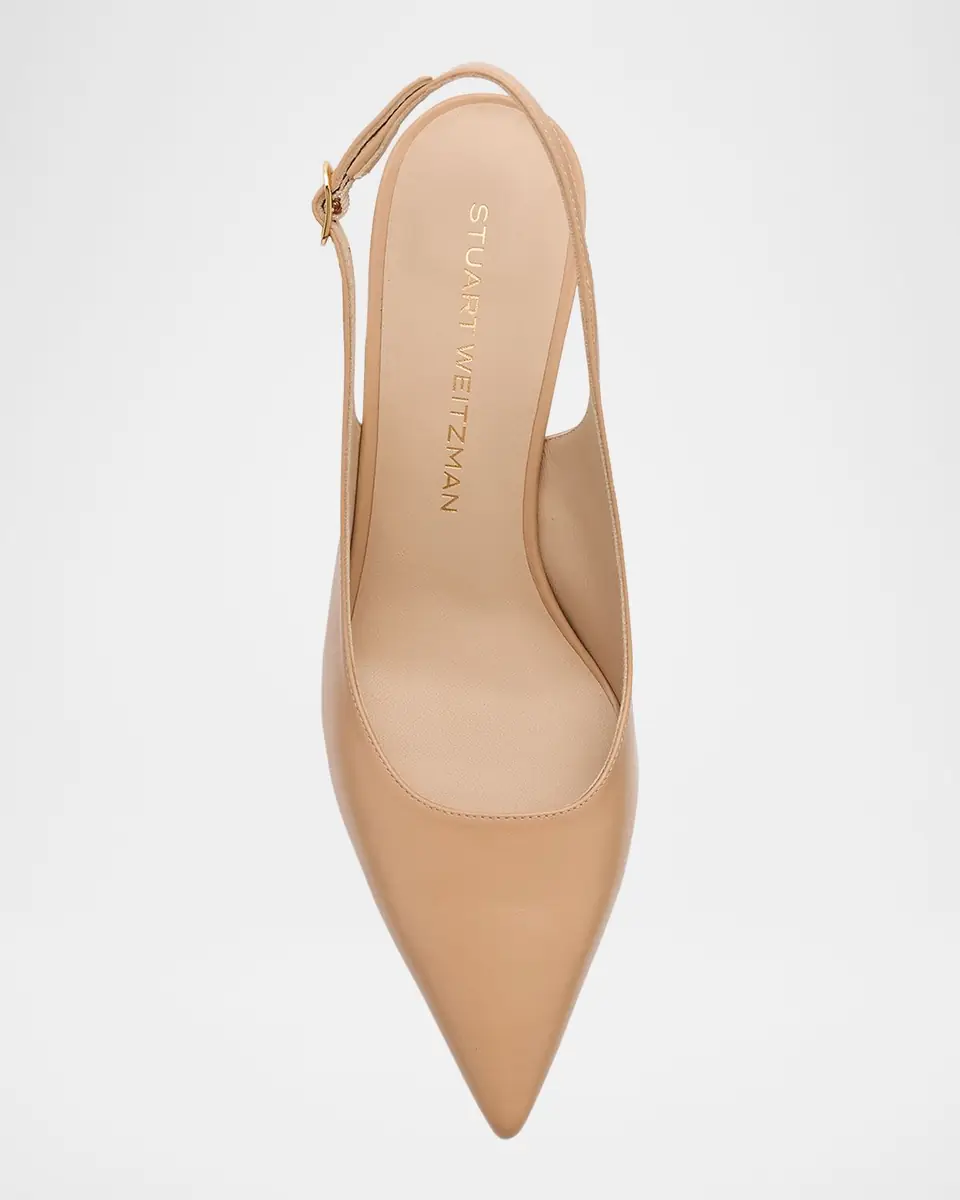 Stuart Weitzman Stuart Leather Slingback Pumps | Thumbnail 6 Stuart Weitzman Stuart Leather Slingback Pumps | Thumbnail 6