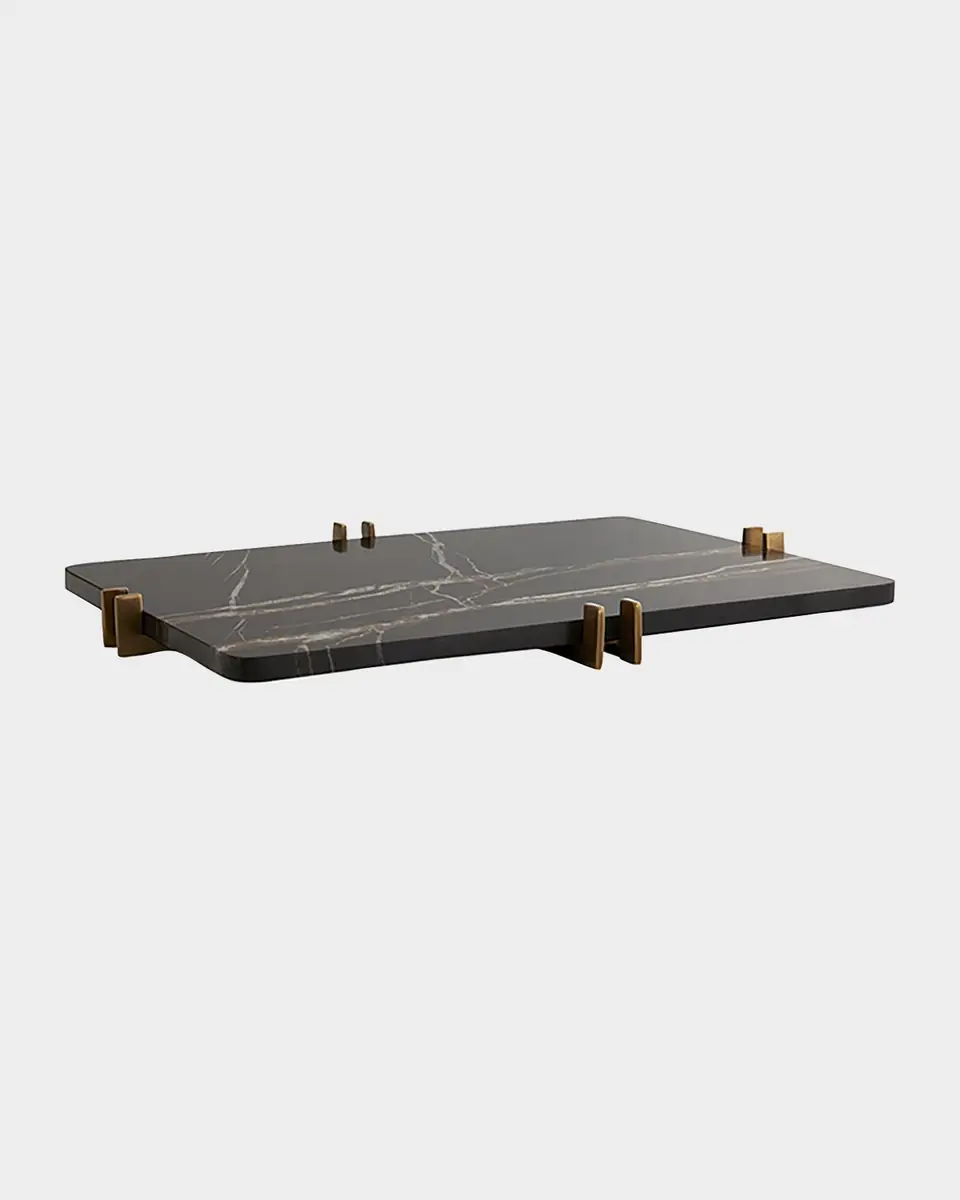 Arteriors Lockhart Marble Rectangular Tray | Thumbnail 2 Arteriors Lockhart Marble Rectangular Tray | Thumbnail 2