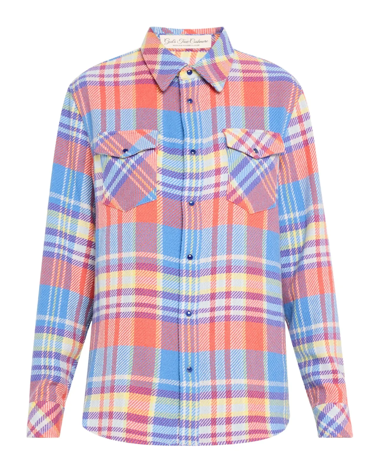Creator Tartan Cashmere Button-Down Shirt Creator Tartan Cashmere Button-Down Shirt